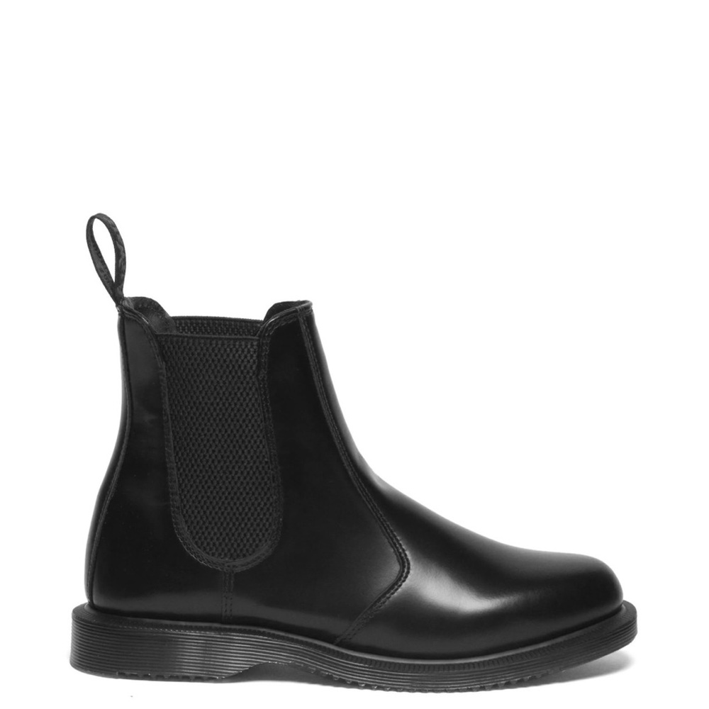 Doc Martens (Dr Martens) Black Leather Flora Chelsea Boots US 7/ EU38